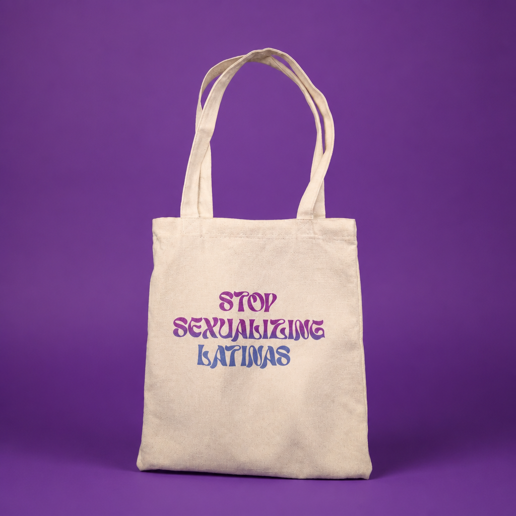 Stop Sexualizing Latinas Canvas Zip Tote