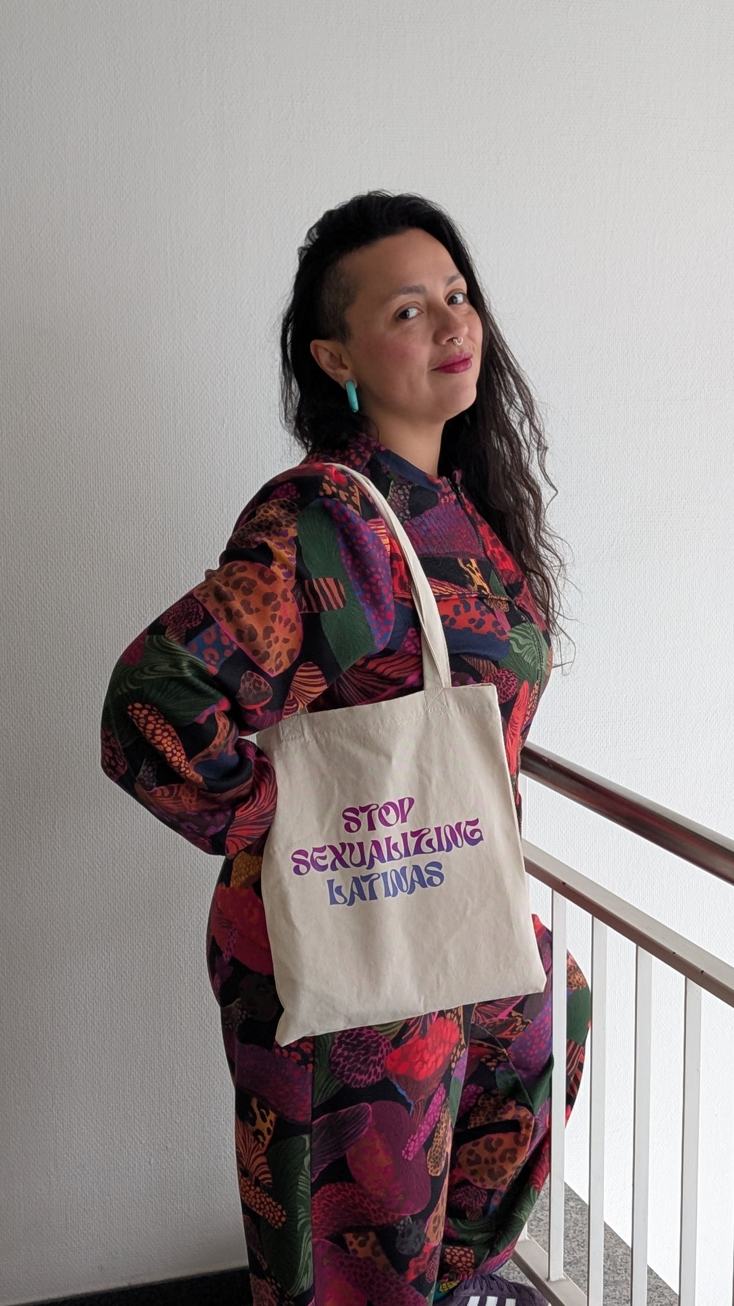 Stop Sexualizing Latinas Canvas Zip Tote