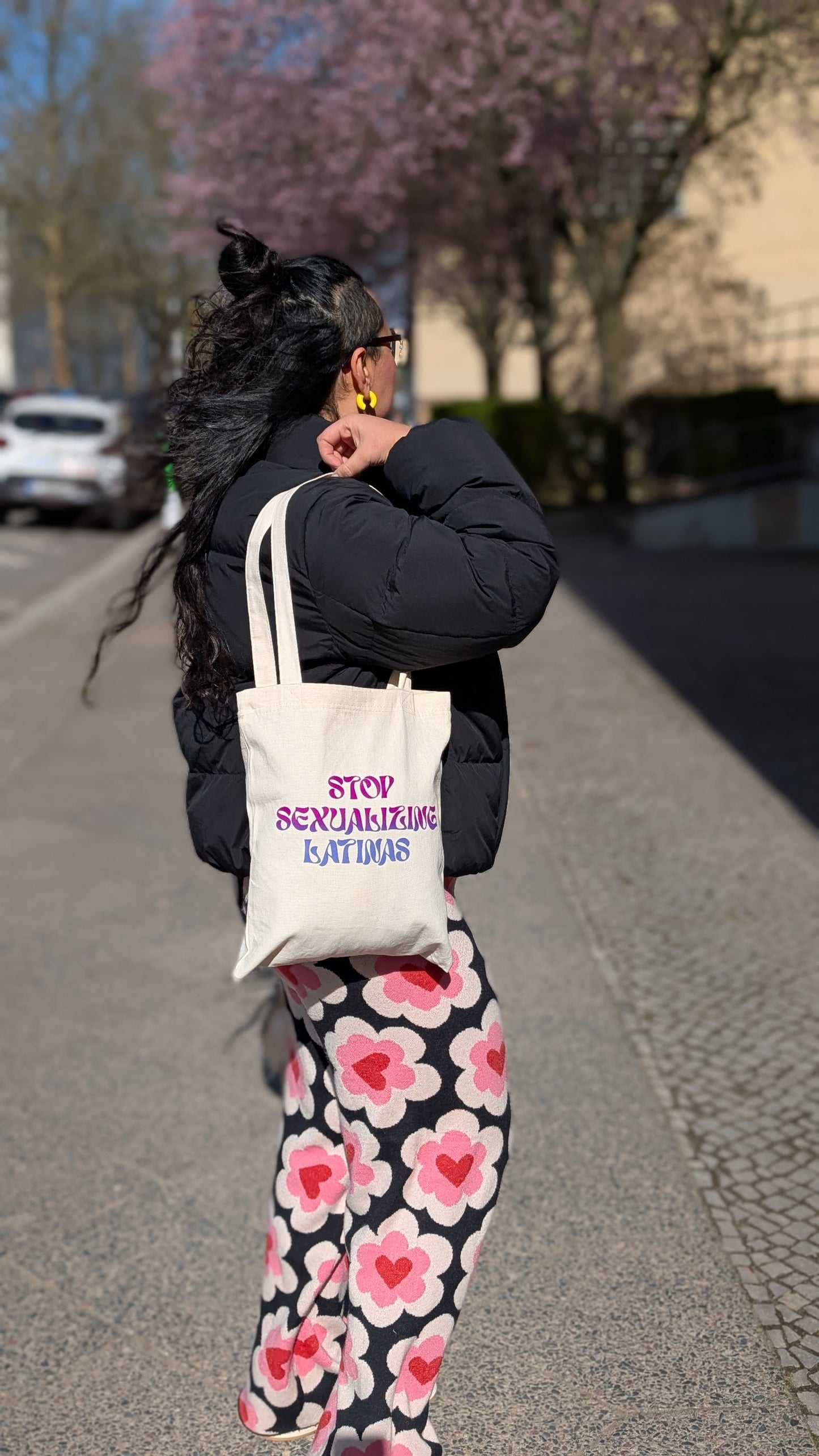 Stop Sexualizing Latinas Canvas Zip Tote